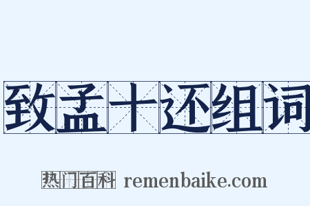 致孟十还组词是什么意思的图片